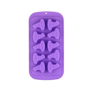 Wetco 8Cavity Witch Hat Wizard Hat Halloween Silicone Baking Mold for Making Muffins Puddings Chocolates Cakes