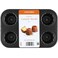 CHEFMADE Canele Cake Pan Nonstick 6 Cavity Canele Muffin Bakeware
