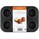 CHEFMADE Canele Cake Pan Nonstick 6 Cavity Canele Muffin Bakeware
