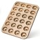 Webake Mini Donut Pan Nonstick 24Cavity Small Donut Tray Heavy Gauge Bite Size Inch Doughnut Pans for Baking