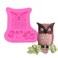 Angel Wings Halloween Theme Reusable Foodgrade Silicone Molds 3D Owl Shape Nonstick DIY Cake Decoration Chocolate Candy Cookies Biscuits Gum Fondant Pudding Cupcake Baking Mold Polymer Clay Crafting