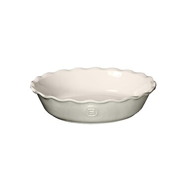 Emile Henry 914 qt Pie Dish Modern Classics Collection Pearl Gray