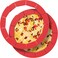 Quality Alliance 2 Pack Adjustable Silicone Pie Crust Shield Protects 8 to 114 Diameter Pies Red