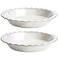 LE TAUCI Pie Pans for Baking 9 Inch Ceramic Pie Plate for Apple Pie Round Baking Dish Oven Safe Embossment Housewarming Wedding Present 36 OZ Set of 2 Fireworks Honey Comb Arctic White