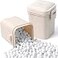 EIMMBD 22 LB Ceramic Pie Weights Baking Beans10mm pie weights for Baking Blind Natural Reusable Pie Crust Weights with Wheat Straw Container Beige