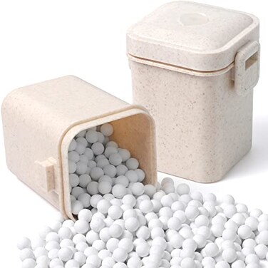 EIMMBD 22 LB Ceramic Pie Weights Baking Beans10mm pie weights for Baking Blind Natural Reusable Pie Crust Weights with Wheat Straw Container Beige