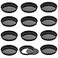 CHEFMADE Round Tart Pan Set NonStick 4 Inch 12Pcs with Removable Loose Bottom Quiche Pan