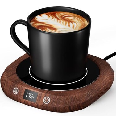 GNIYUIX Coffee Mug Warmer Coffee Cup Warmer for Desk Auto Shut Off Smart Electric Candle Warmer Beverage Warmer for Coffee Tea Water Milk and Coco 5 Temperature Settings 112H Timer