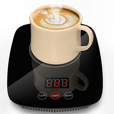 YEOSEN Coffee Mug WarmerUpgrade Coffee Cup Warmer with 3 Temperature Setting Adjustable Temperature Beverage Warmer with Auto Shut Off Without Mug