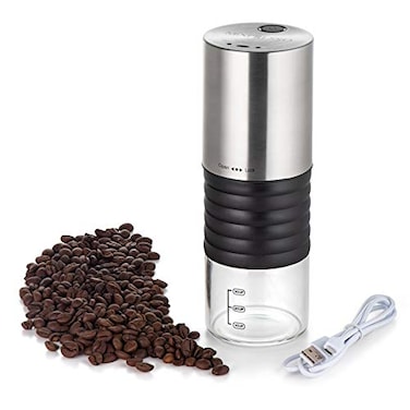 Mixpresso Electric Coffee Grinder With Usb And With Easy OnOff Button Coffee Bean Grinder Spice Grinder For Herbs Nuts Grains Spice Mill