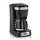 Hamilton Beach 5 Cup Drip Coffee Maker with Easy FrontFill Basket Compact Design Works with Smart Plugs Glass Carafe Auto Pause and Pour Black Stainless Steel 46112