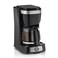 Hamilton Beach 5 Cup Drip Coffee Maker with Easy FrontFill Basket Compact Design Works with Smart Plugs Glass Carafe Auto Pause and Pour Black Stainless Steel 46112