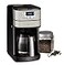 Cuisinart Automatic Grind Brew 12Cup Coffee Maker with Blade Grinder Programmable Coffee Machine Glass Carafe with 14 Cup Setting Brew Pause GrindOff Option DGB400NAS BlackStainless Steel