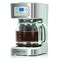 Taylor Swoden 12Cup Programmable Coffee Maker Regular Strong Brew Drip Coffee Machine for Home and Office Glass Carafe Pause Serve Auto Shut Off Green Stainless Steel