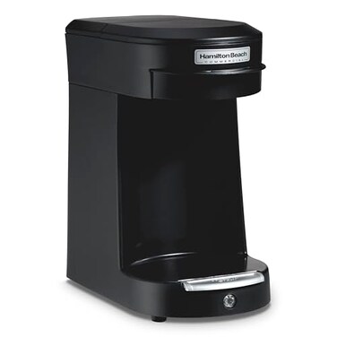 Hamilton Beach Commercial 1 Cup Pod Coffeemaker Black Single Serve Coffee Brewer HDC200B