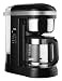 KitchenAid 12 Cup Drip Coffee Maker with Spiral Showerhead and Programmable Warming Plate KCM1209 Onyx Black