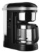 KitchenAid 12 Cup Drip Coffee Maker with Spiral Showerhead and Programmable Warming Plate KCM1209 Onyx Black