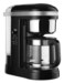 KitchenAid 12 Cup Drip Coffee Maker with Spiral Showerhead and Programmable Warming Plate KCM1209 Onyx Black
