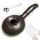 Bafelia Ceramic Coffee Roaster Machine for Home Use Handy Stovetop Coffee Bean Roaster with Extended Handle Manual Coffee Baking Tool