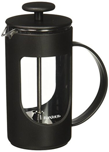 BonJour Coffee Unbreakable Plastic French Press 127Ounce AmiMatin Black