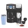 Hamilton Beach FlexBrew Trio 2Way Coffee Maker Compatible with KCup Pods or Grounds Combo Single Serve Full 12c Pot Black Fast Brewing 49902