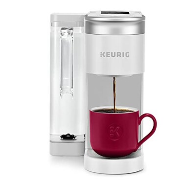 Keurig KSupreme SMART Single Serve Coffee Maker With WiFi Compatibility 4 Brew Sizes And 66oz Removable Reservoir Compatible with Alexa White