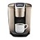 Keurig KElite Single Serve KCup Pod Coffee Maker with Strength and Temperature Control Iced Coffee Capability 8 to 12oz Brew Size Programmable Brushed Gold