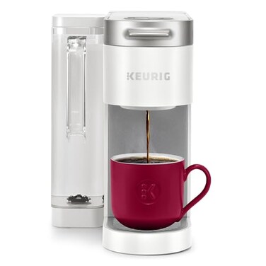 Keurig KSupreme Single Serve KCup Pod Coffee Maker MultiStream Technology 4 Brew Sizes 66oz DualPosition Removable Reservoir White