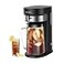 LITIFO Iced Tea Maker and Iced Coffee Maker Brewing System with 25quart Pitcher sliding strength selector for Taste Customization Stainless Steel Black 20