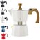 GROSCHE Milano Moka Stovetop Espresso Coffee Maker 3 Cup 150 ml White