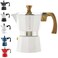 GROSCHE Milano Moka Stovetop Espresso Coffee Maker 3 Cup 150 ml White