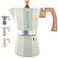 GROSCHE Milano Moka pot Stovetop Espresso maker Greca Coffee Maker Stovetop coffee maker and espresso maker percolator Mint 9 cup