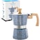 GROSCHE Milano Moka Pot Stovetop Coffee Maker and Percolator for Espresso 3 Cup Indigo