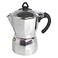 Imusa 6 Cup Stovetop Espresso Maker with Heart Shaped Knob Silver