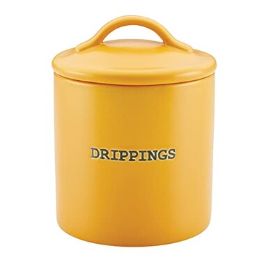 Ayesha Curry Ceramics Bacon Grease JarContainer 21 Ounce Mustard