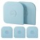 Matscover Pan Scraper 5 Pcs Pot Scraper Plastic Pot Scraper Non Scratch for Cast Iron Pot and Pan Cleaning Sturdy Scraper Kitchen ToolAqua
