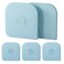 Matscover Pan Scraper 5 Pcs Pot Scraper Plastic Pot Scraper Non Scratch for Cast Iron Pot and Pan Cleaning Sturdy Scraper Kitchen ToolAqua