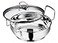 Vinod Cookware Induction Friendly Kadai With Lid Silver 2 Litres