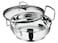 Vinod Cookware Induction Friendly Kadai With Lid Silver 2 Litres
