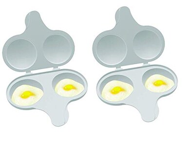 Nordic Ware 64702 Microwave 2 Cavity Egg Poacher 2 Pack