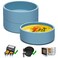 Dootafy Silicone Air Fryer Egg Pan Mold 3 Pack Reusable Egg Bite Maker for Oven Microwave Blue