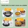 ecozoi Ecozoi Premium Stackable Steamer Insert Pans Pot in Pot Compatible with Smaller Instant Pot 3 5 6 8 Quart Instant Pot Accessories 2 Tier