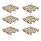 Creative Hobbies 6Pack Mini Wood Pallet Coasters for Beverages Hot and Cold Drinks Mini Building Blocks Stacking DIY Crafts 4 x 4 x 1116
