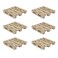 Creative Hobbies 6Pack Mini Wood Pallet Coasters for Beverages Hot and Cold Drinks Mini Building Blocks Stacking DIY Crafts 4 x 4 x 1116