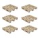 Creative Hobbies 6Pack Mini Wood Pallet Coasters for Beverages Hot and Cold Drinks Mini Building Blocks Stacking DIY Crafts 4 x 4 x 1116