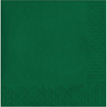 Creative Converting Hunter Green Luncheon Napkin 2 Ply Solid