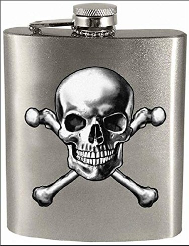 Spoontiques Hip FlaskSkull and Crossbones