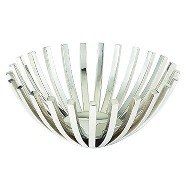 Elegance Beam Round Basket 10 inch Medium 10 Silver