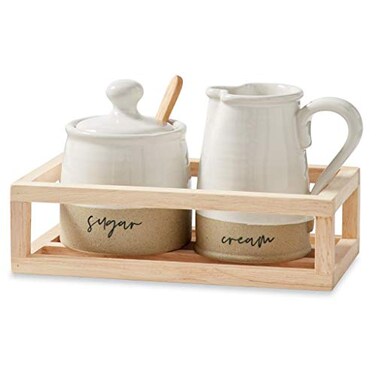 Mud Pie MUD PIE STONEWARE CREAM AND SUGAR