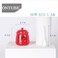 ONTUBE Ceramic Sugar Bowl with Lid and Spoon 12oz Red